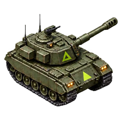 An armored faction tank